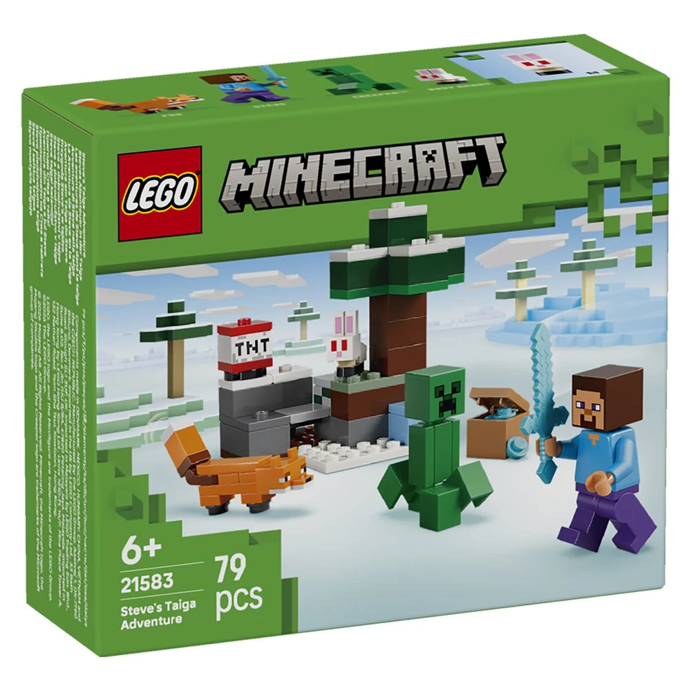 Lego Minecraft Steve’S Taiga Adventure Gamer Gift (21583)