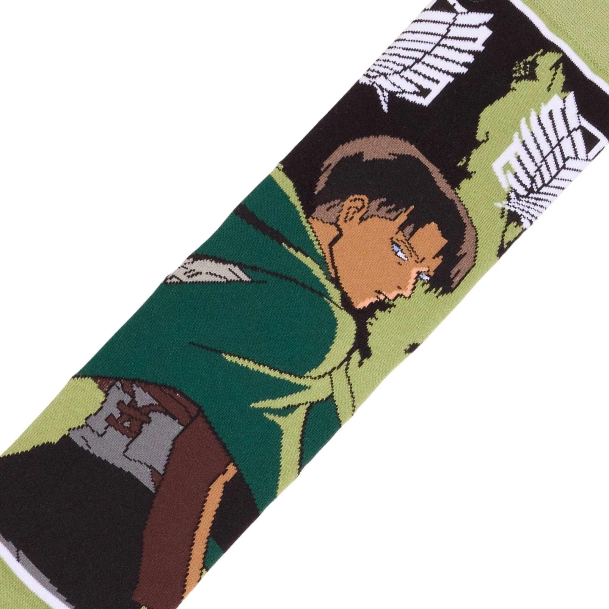 Levi Ackerman - Mens Crew Straight Socks By Odd Socks - Image 3