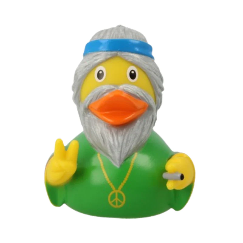 LILALU HIPPIE MALE RUBBER RUBBER DUCK
