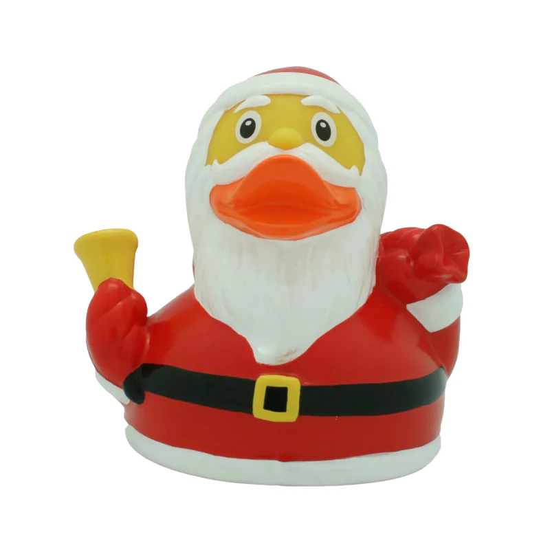LILALU SANTA CLAUS DUCK RED/WHITE SMALL