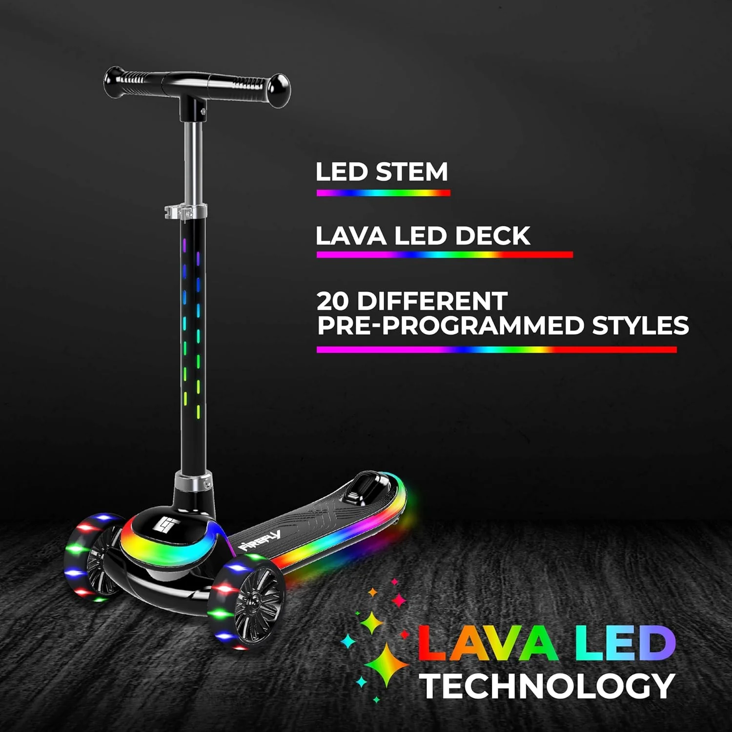 LiT Firefly 3 Wheel Scooter By Spartan - Image 2