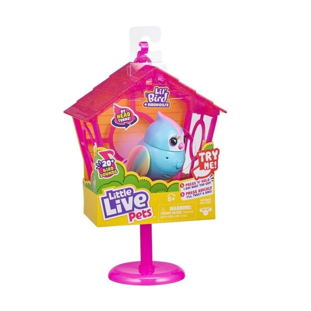 Litte Live Pets - LIL' BIRD & HOUSE - RAINBOW TWEETS