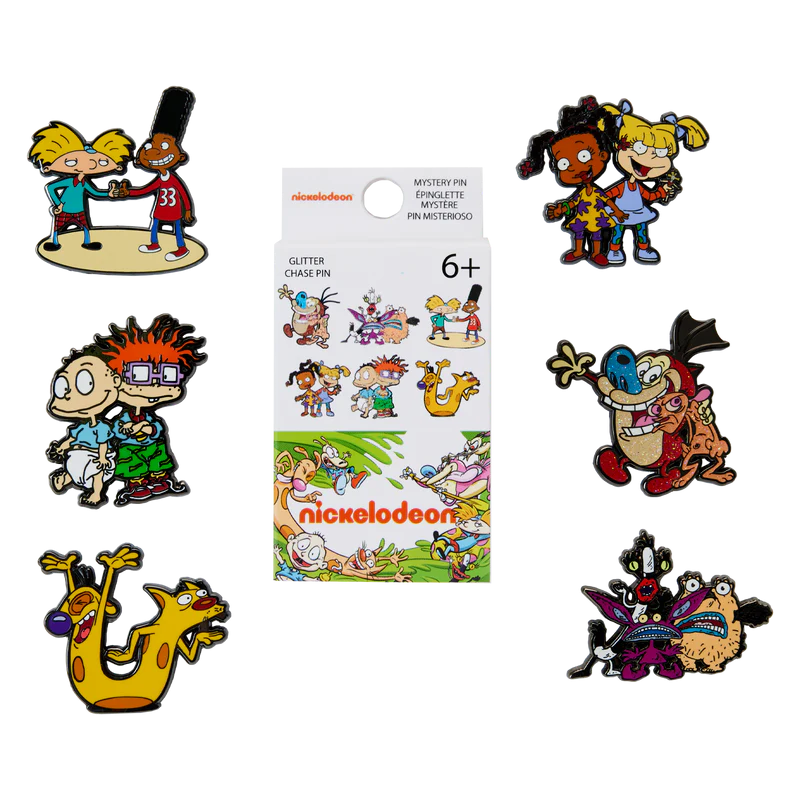 Loungefly! Blind Box Pin: Nickelodeon Nick Retro Mystery Box Pins