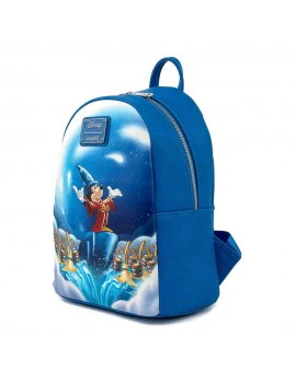 Loungefly Disney Fantasia - Sorcerer Mickey 10” Faux Leather Mini Backpack - Image 3