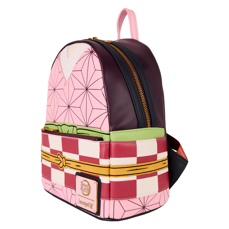 Loungefly Leather: Aniplex Inc Demon Slayer Nezuko Kamado Outfit Mini Backpack - Image 2