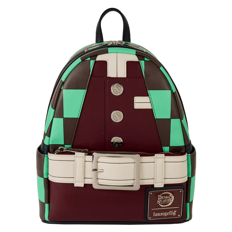 Loungefly Leather: Aniplex Inc Demon Slayer Tanjiro Kamado Outfit Mini Backpack