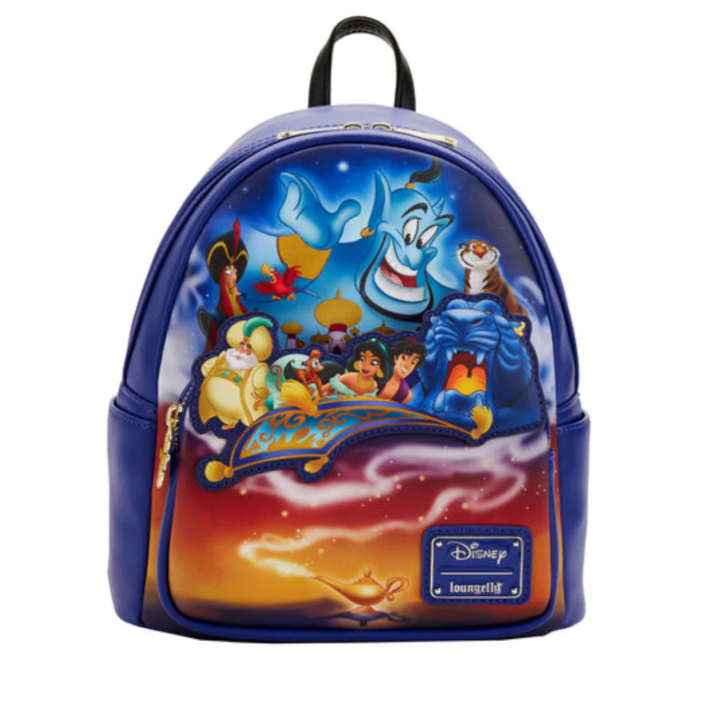 Disney Aladdin 30Th Anniversary Leather Bagpack by Loungefly