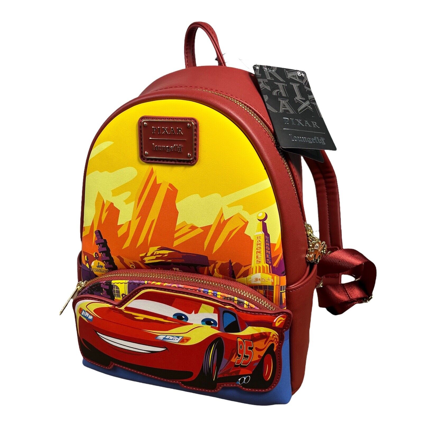 Loungefly! Leather: Disney Cars Lightining McQueen - Image 2