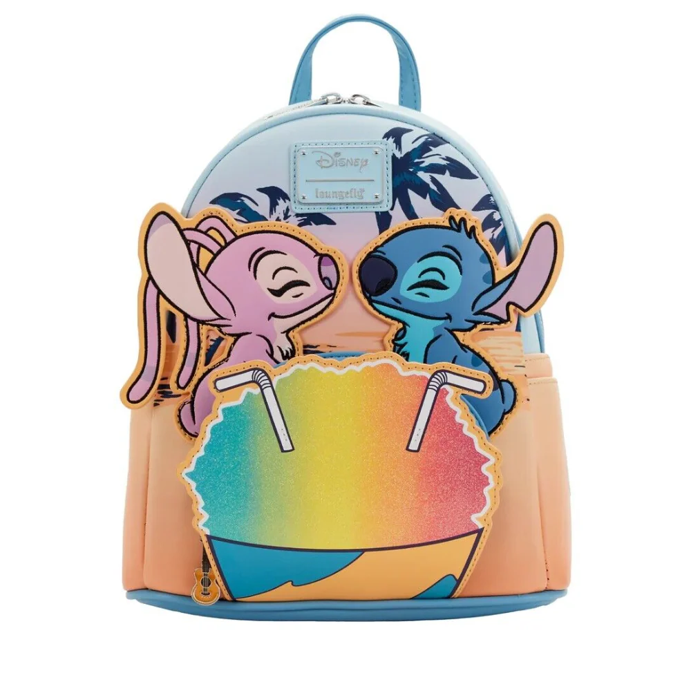 Disney Lilo & Stitch Snow Cone Date Night Leather Bagpack by Loungefly