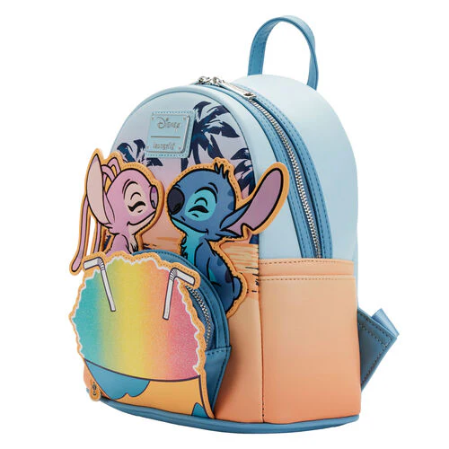 Disney Lilo & Stitch Snow Cone Date Night Leather Bagpack by Loungefly - Image 6