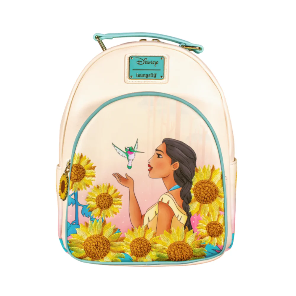 Loungefly! Leather: Disney Pocahontas Sunflower Mini Backpack