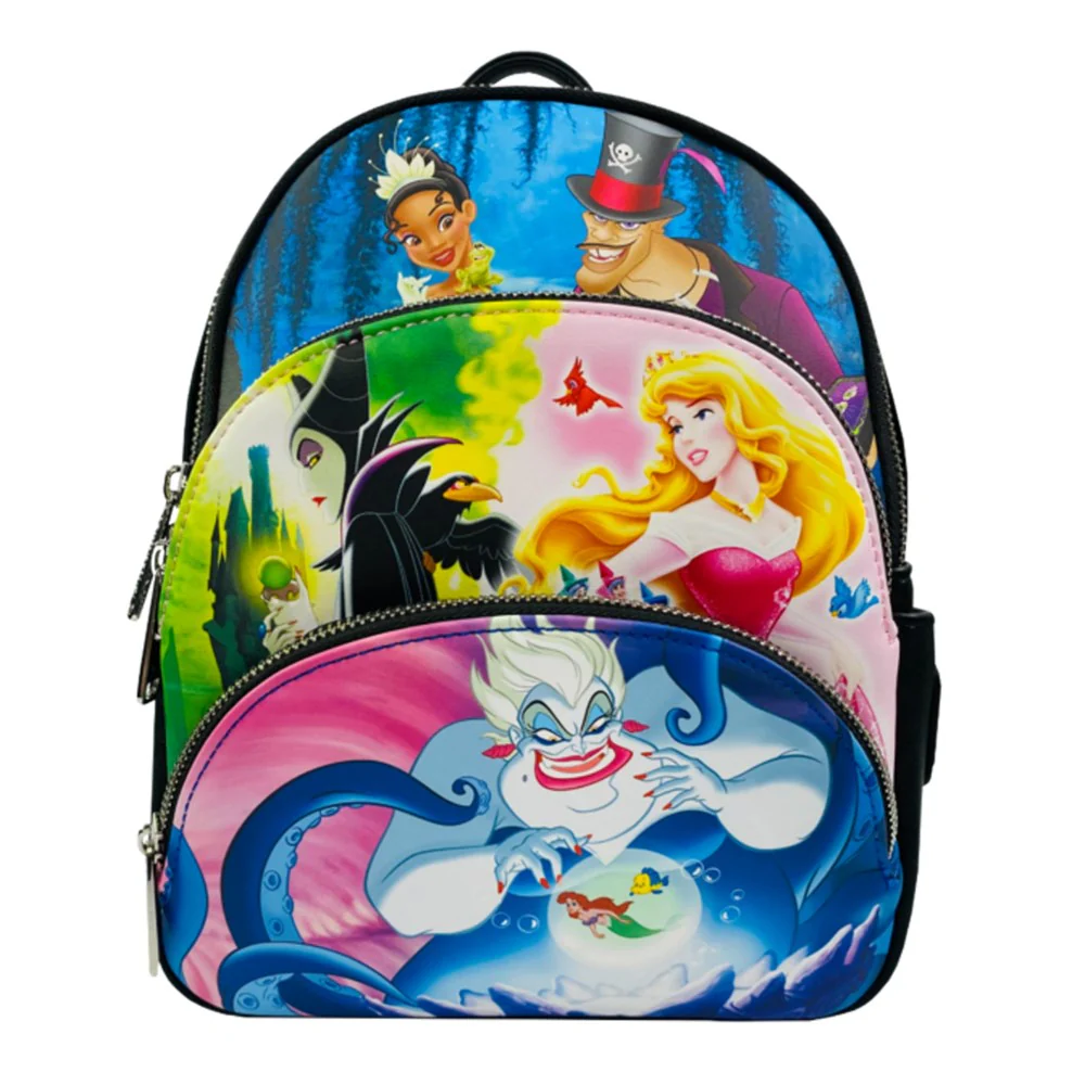 Loungefly! Leather: Disney Princess Trio Scene Backpack
