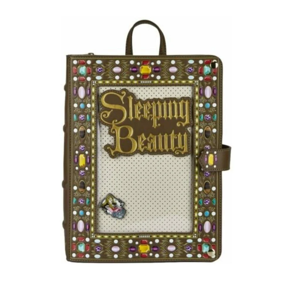 Loungefly: Leather: Disney Sleeping Beauty Pin Collector Mini Bagpack