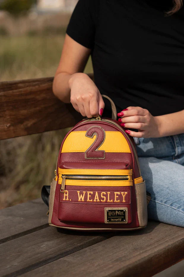 Harry Potter Ron Weasley Gryffindor Leather Backpack by Loungefly - Image 2