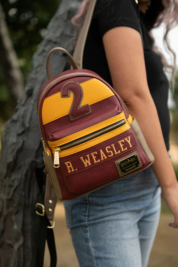 Harry Potter Ron Weasley Gryffindor Leather Backpack by Loungefly - Image 5