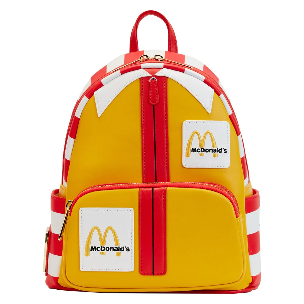 Loungefly! Leather: Mcdonalds Ronald Cosplay Mini Backpack