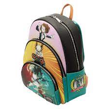 Loungefly! Leather: My Hero Academia Triple Pocket Scene Mini Backpack - Image 3