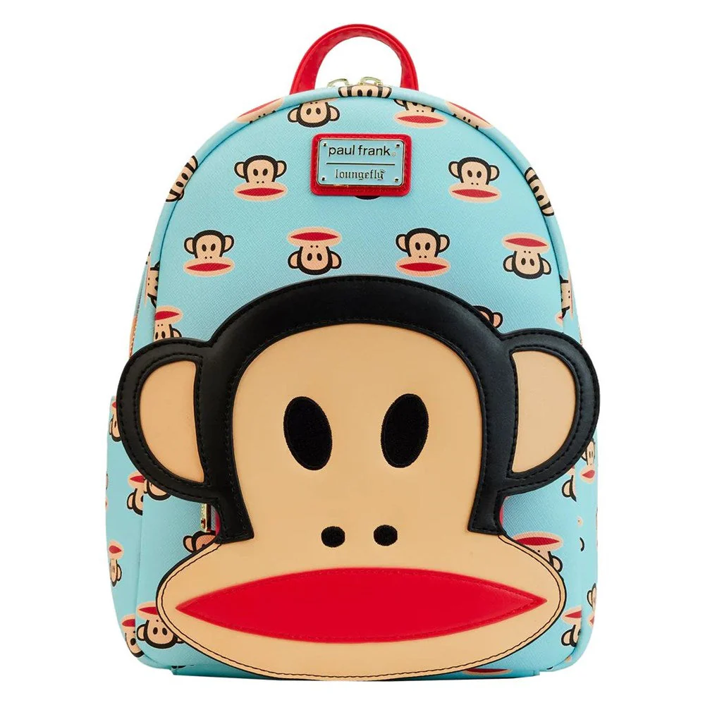 Loungefly! Leather: Paul Frank Julius Pocket Mini Backpack