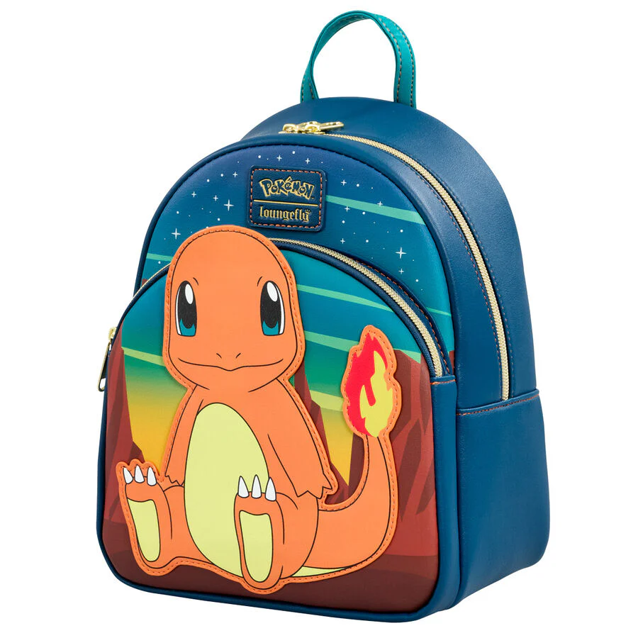 Loungefly! Leather: Pokemon Charmander Cosplay Mini Backpack