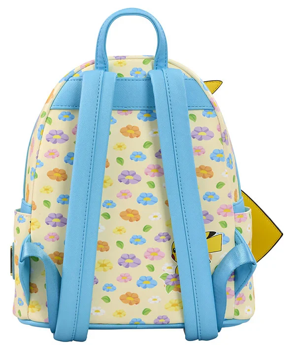 Loungefly Leather: Pokemon Pikachu Floral Crown Mini Backpack - Image 2