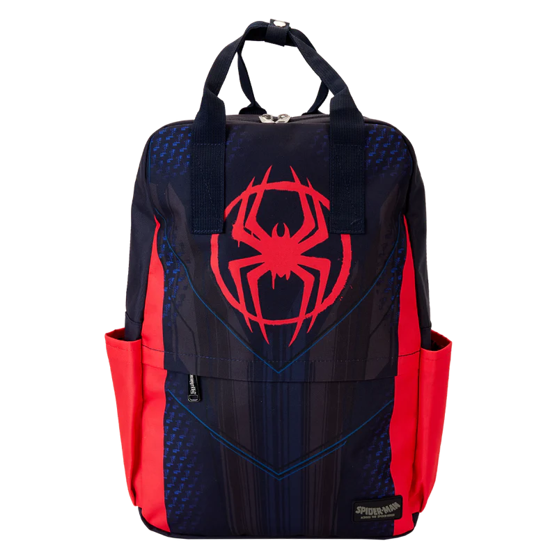 Loungefly! Nylon: Marvel Spiderverse Miles Morales Suit Full Size Nylon Backpack