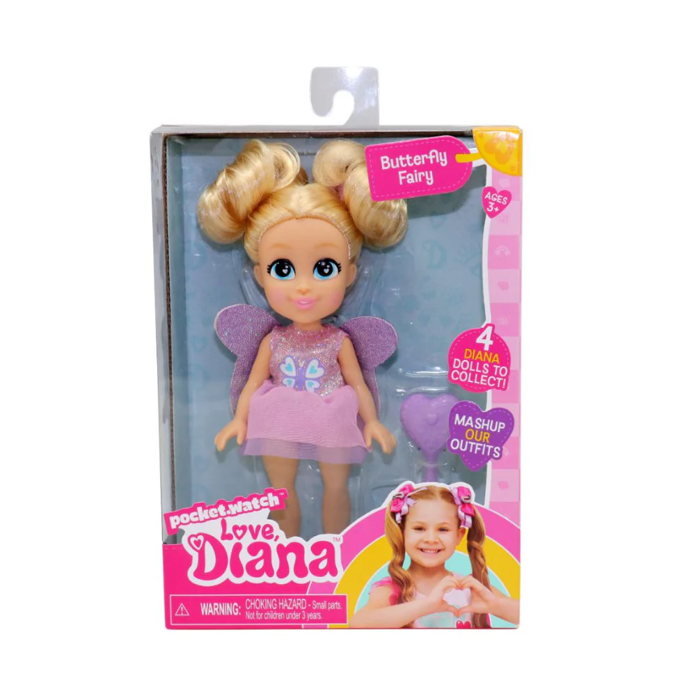 Love Diana 6" Butterfly Fairy Doll by Headstart
