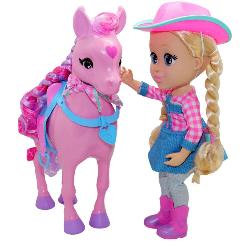 Love Diana 13" Cowgirl Diana and Honey Battery Operated Doll Playset by Headstart - Image 2
