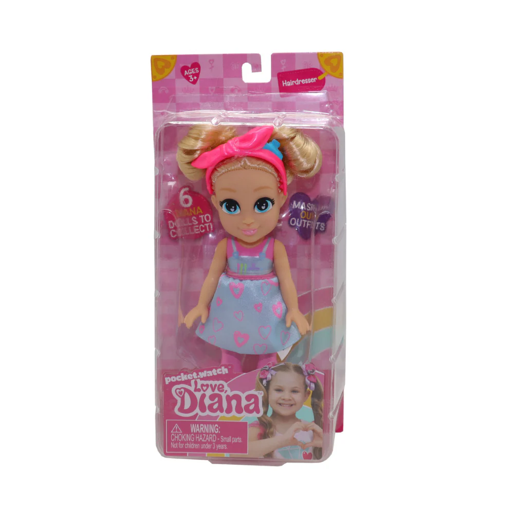 Love Diana 6" Hairdresser Doll by Headstart