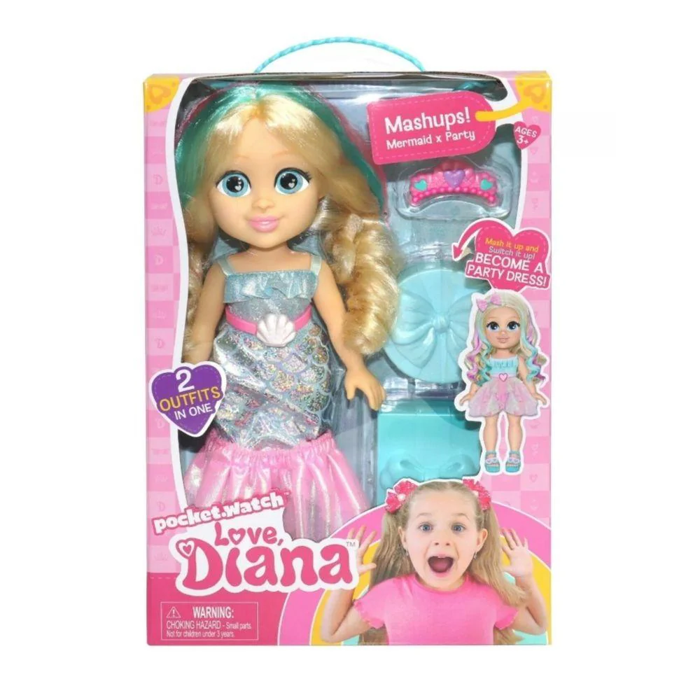 LOVE DIANA DOLL MASHUP PARTY MERMAID 13 Inch