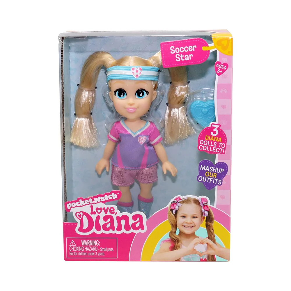 Love Diana 6" Soccer Star Doll by Headstart