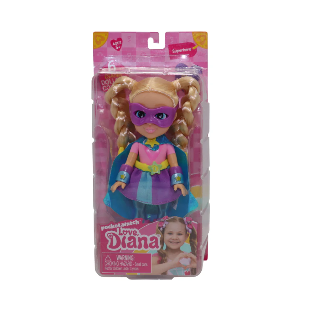 Love Diana 6" Superhero Doll by Headstart