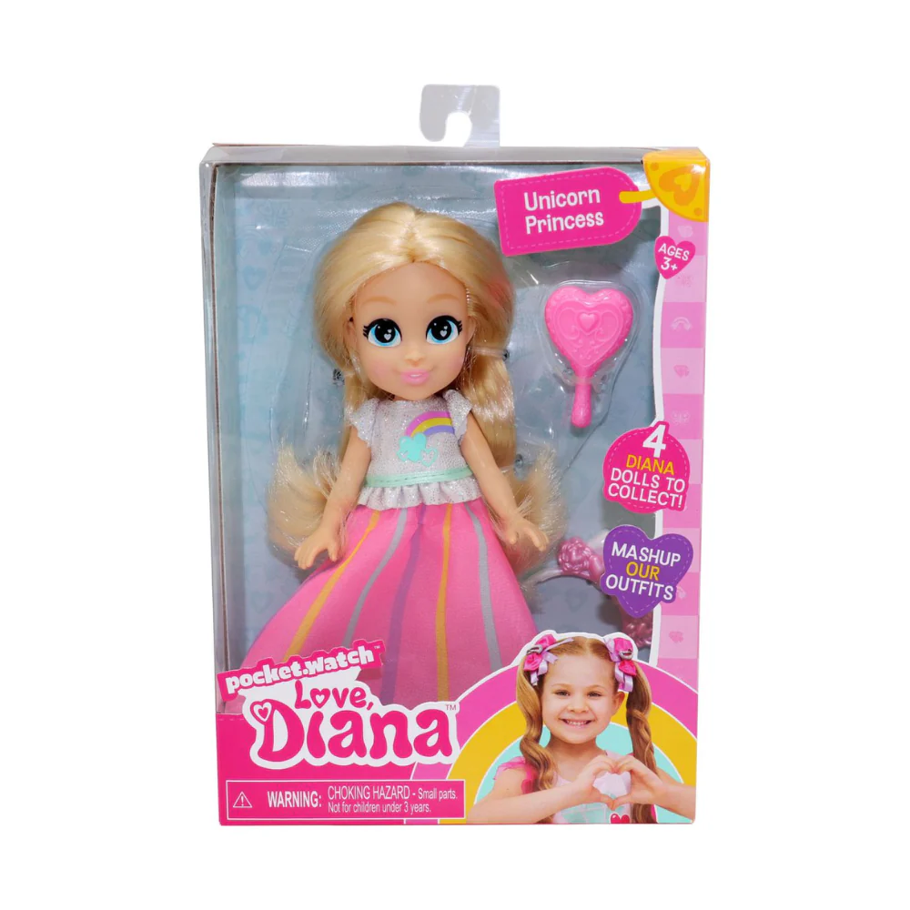 Love Diana Unicorn Princess Doll by Headstart