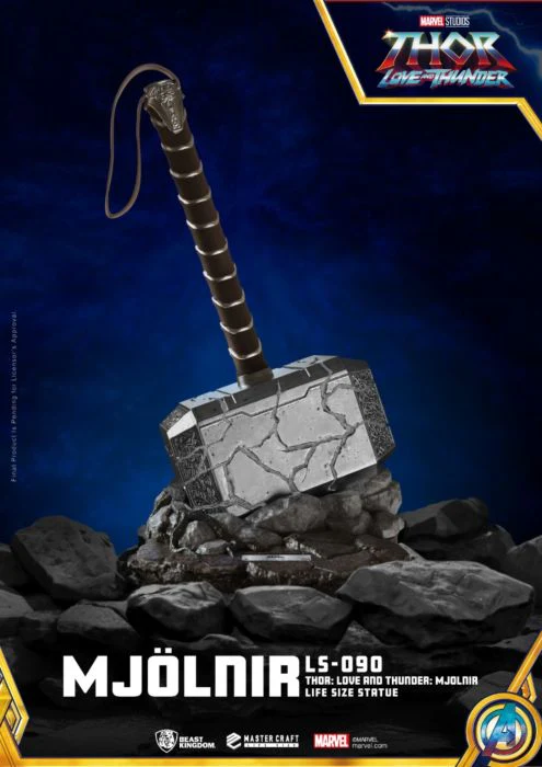 Thor: Love and Thunder - Mjolnir 1:1 Scale Life-Size Statue by Beast Kingdom - Image 5