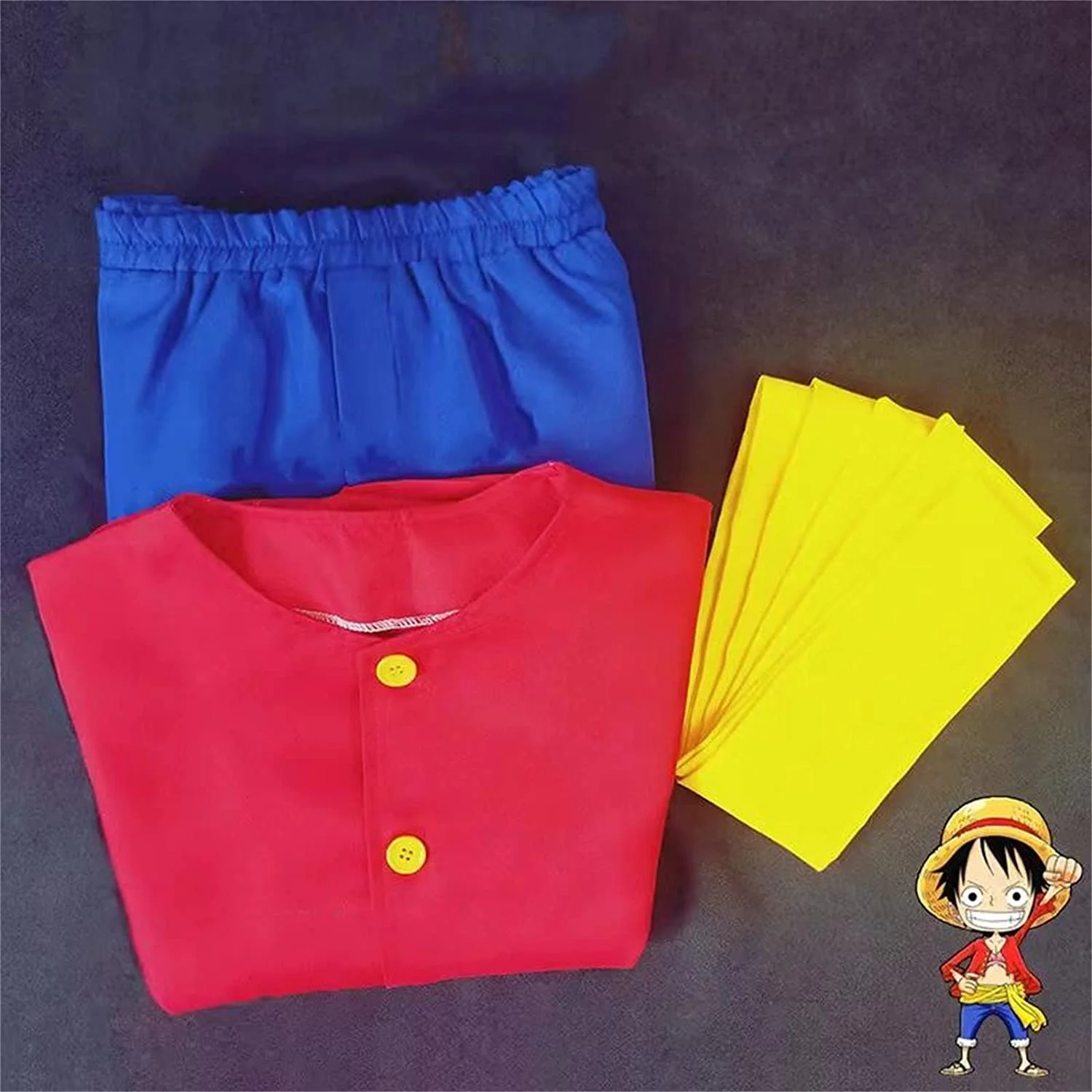 One Piece Monkey D. Luffy Costume for Adults (L) - Image 2