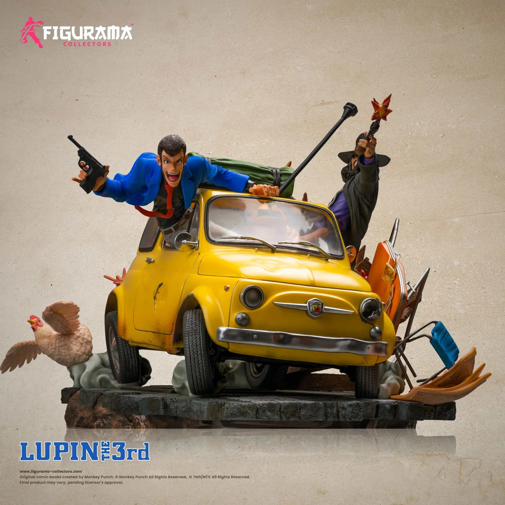 Lupin The Third - Lupin Jigen and Fujiko Elite Fandom 1/8 Scale Diorama by Figurama - Image 5