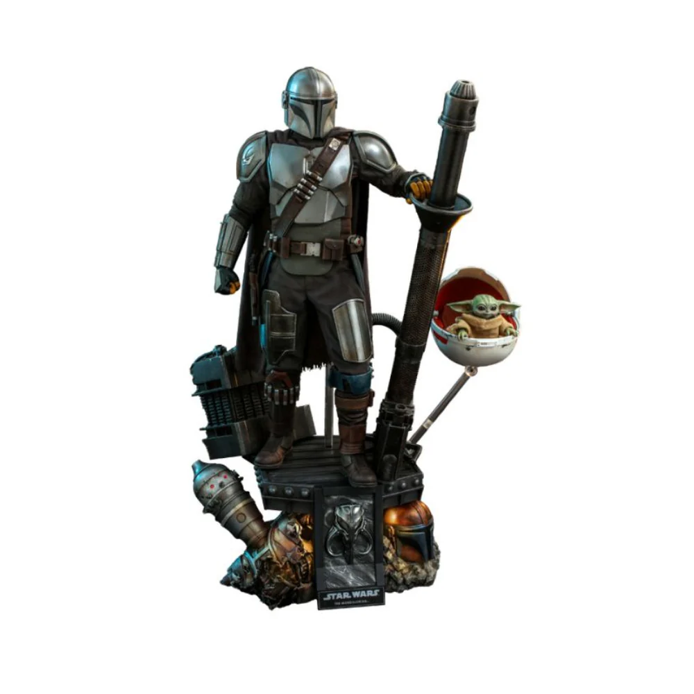 The Mandalorian And The Child (Deluxe) 1/4 Scale Figure Set By Hot Toys