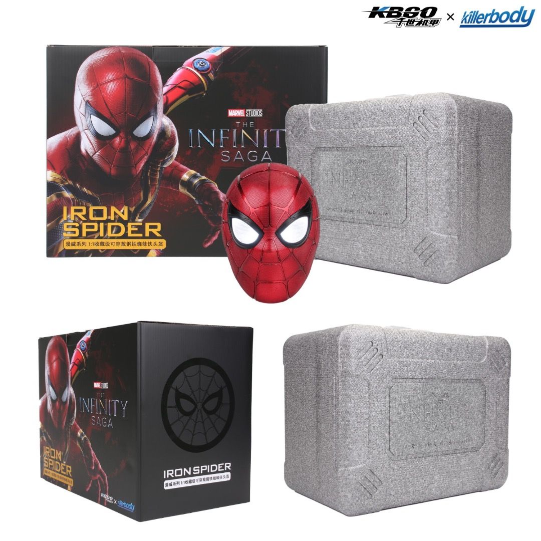 Marvel Iron Spider 1: 1 Collectible Wearable Helmet By Killer Body - Image 4