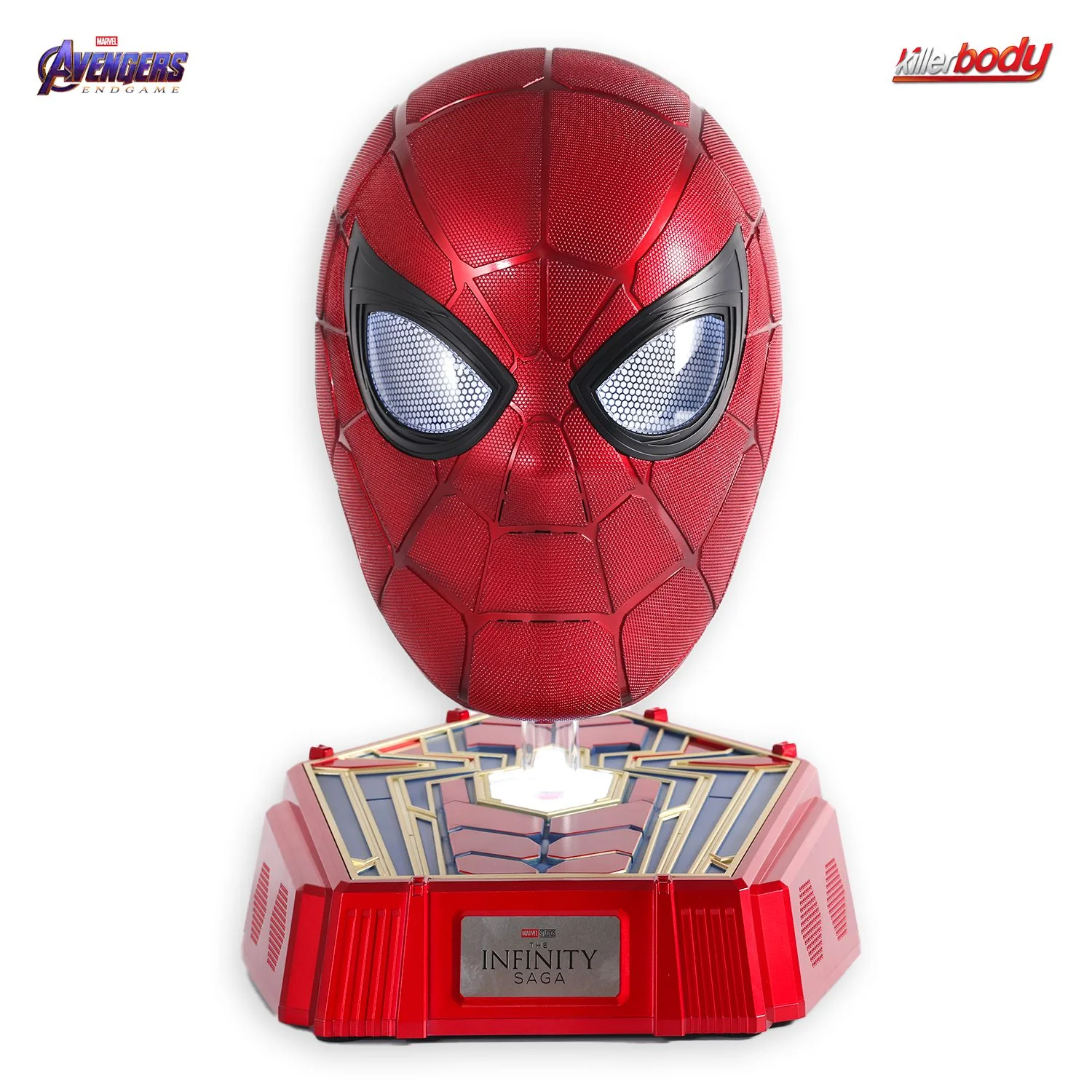 Marvel Iron Spider 1: 1 Collectible Wearable Helmet with base speaker By Killer Body - Image 2
