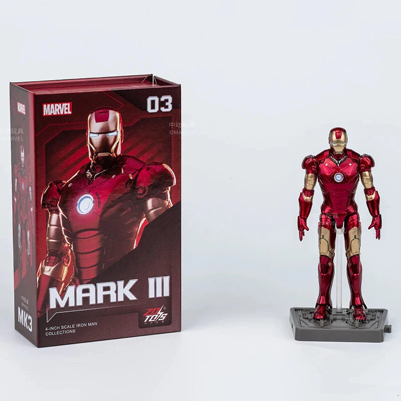 Marvel Avengers 4" Iron Man MK3 Action Figure By ZD Toys - Image 2