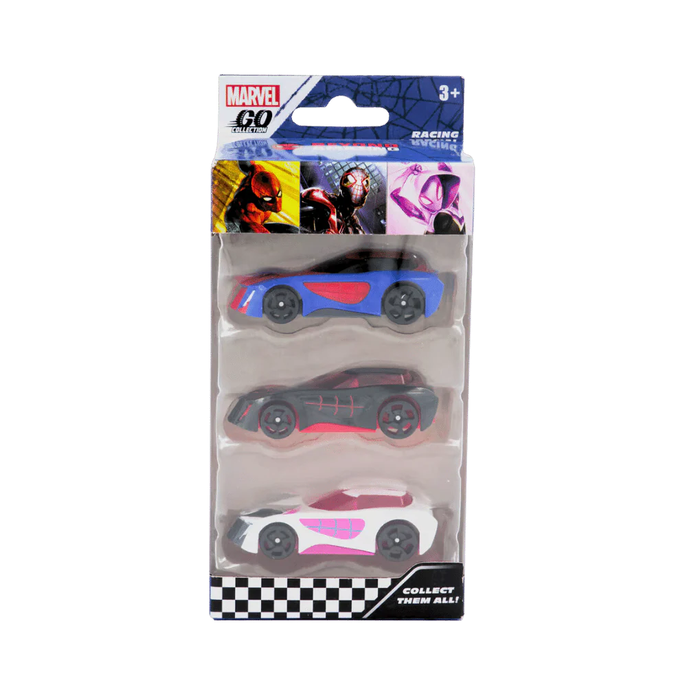 MARVEL GO RACING W4 3 piece 1 pack