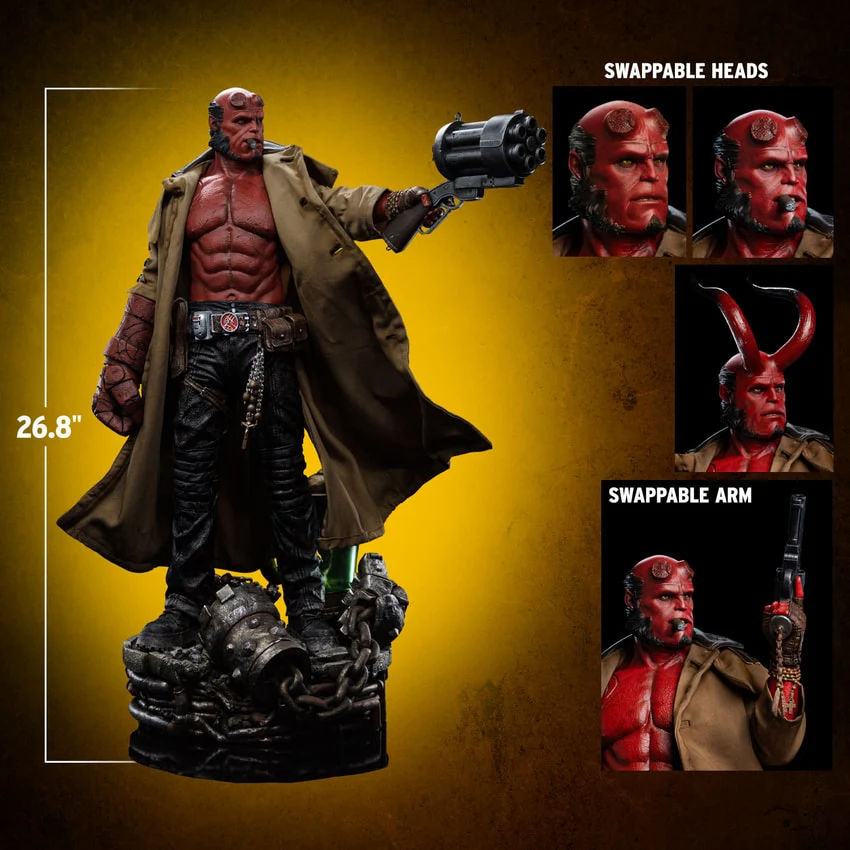 Marvel Hellboy Hellboy 2 The Golden Army - Legacy Replica 1/4 - By Iron Studio - Image 2