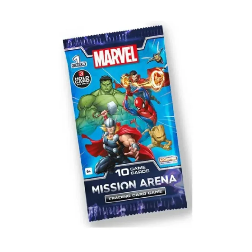MARVEL Mission Arena -  10 cards Foilbag + 1 QR code card