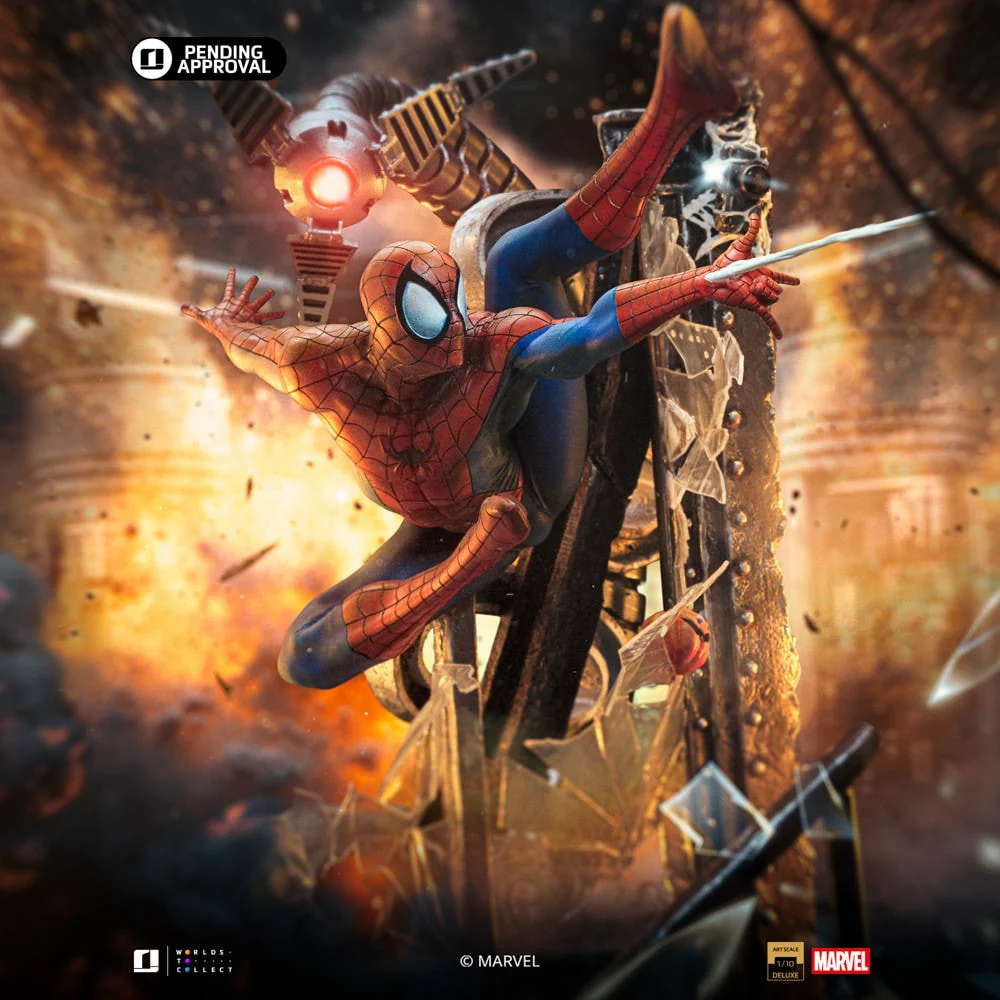Marvel Spider Man (10th Anniversary) 1:10 Scale Statue by Iron Studios - Image 4