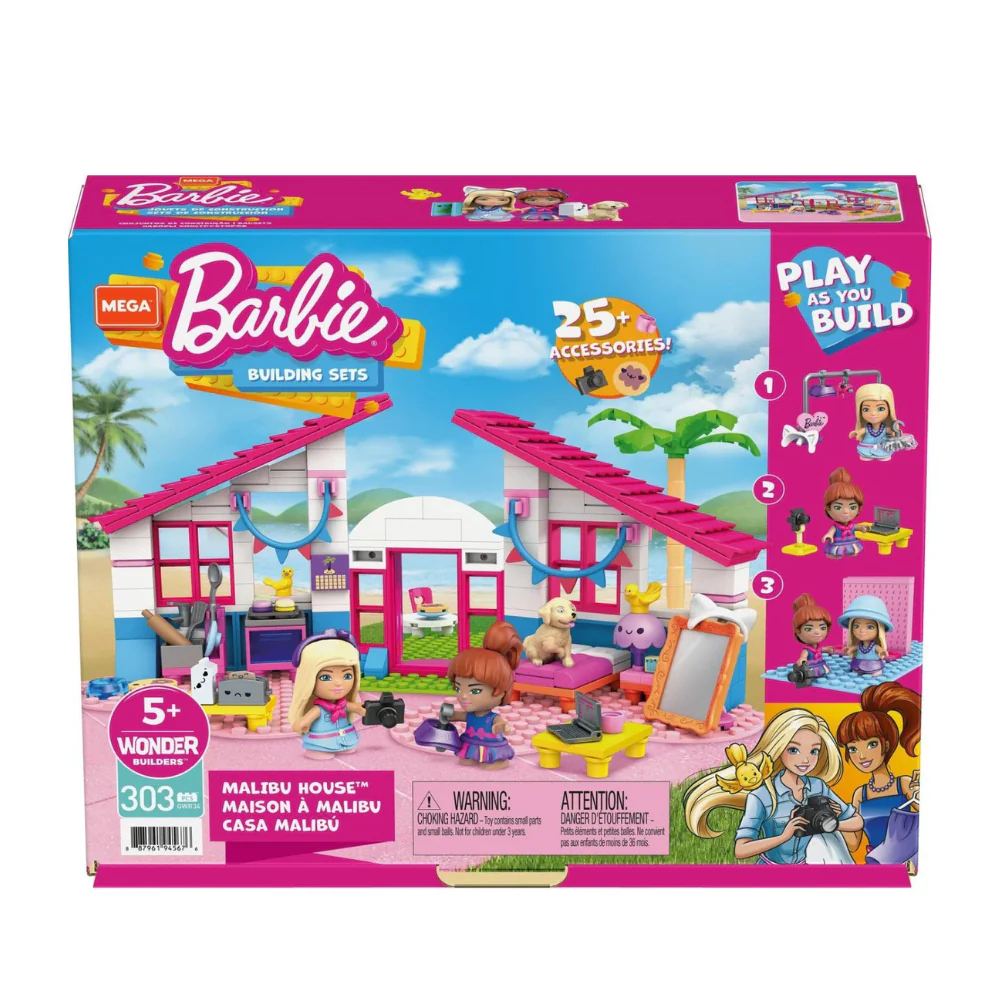 Mega Construx Barbie Malibu House Play Set