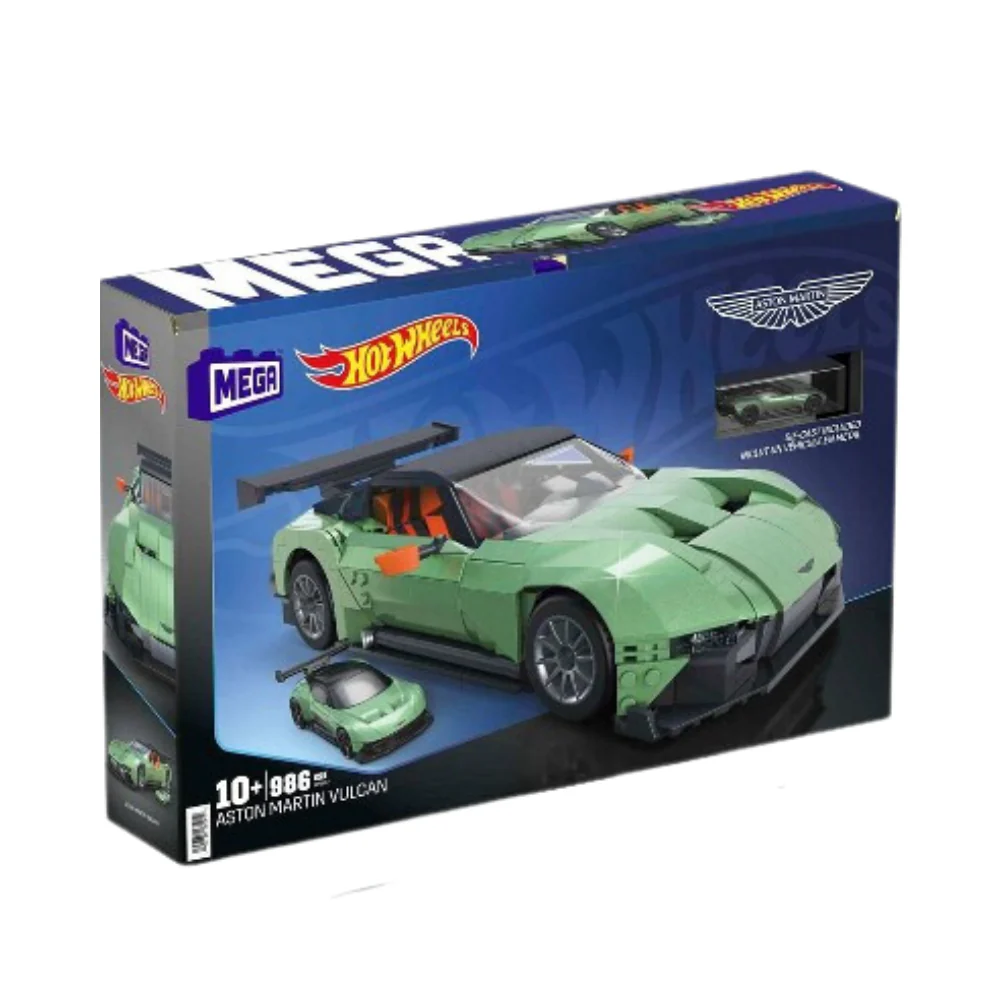 Mega Hot Wheels Aston Martin Vulcan Collectible Building Set - 986pcs