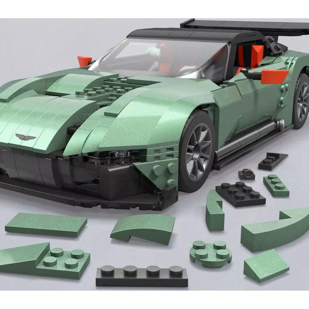 Mega Hot Wheels Aston Martin Vulcan Collectible Building Set - 986pcs - Image 4