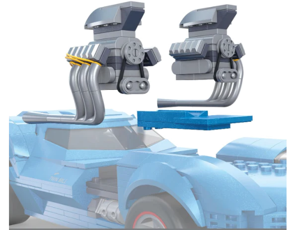 Hot Wheels Mega Construx Construction Set - Twin Mill - Image 3