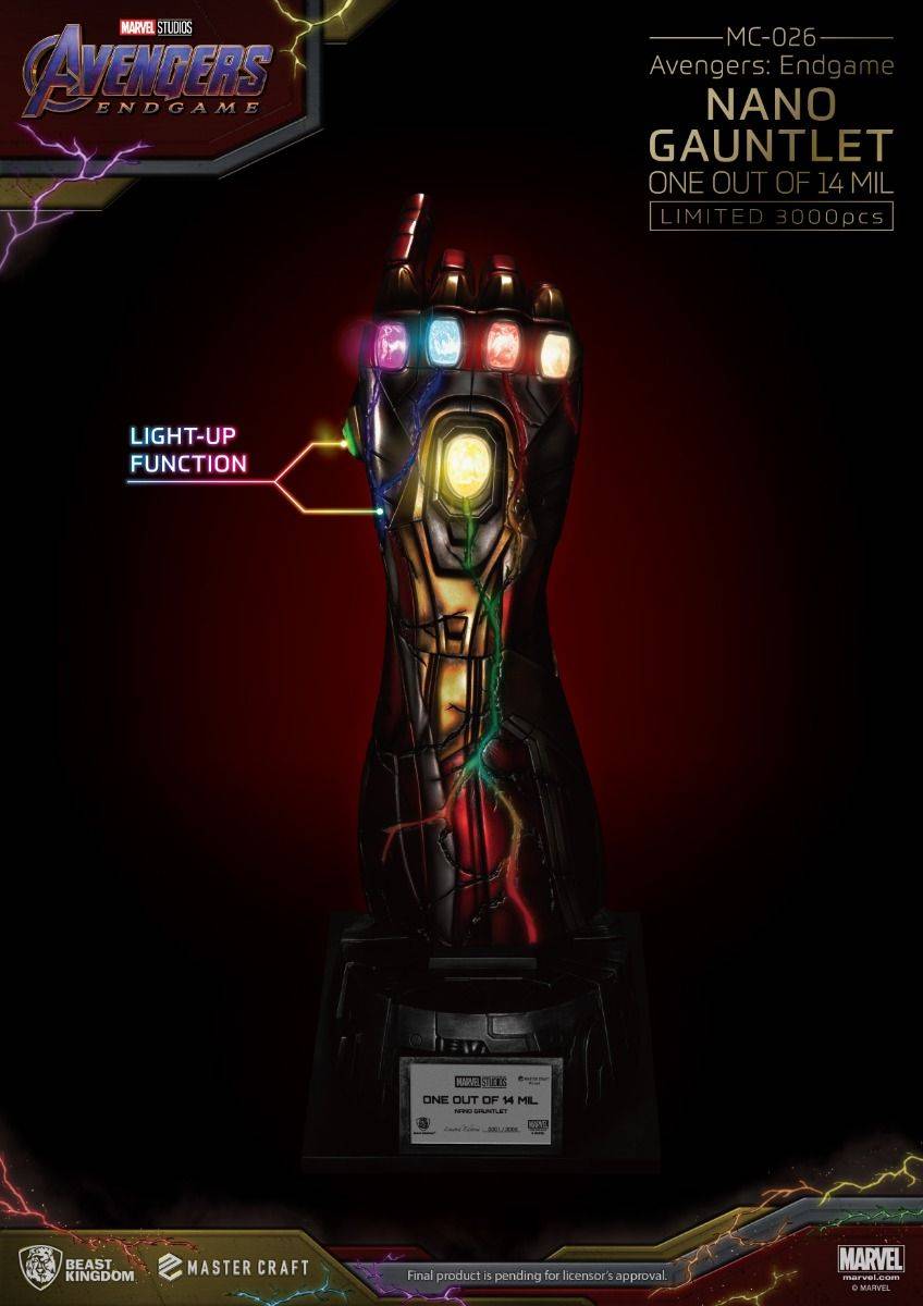 Marvel Avengers : Endgame Master Craft Nano Gauntlet 1/140006 by Beast Kingdom (MC-026) - Image 2
