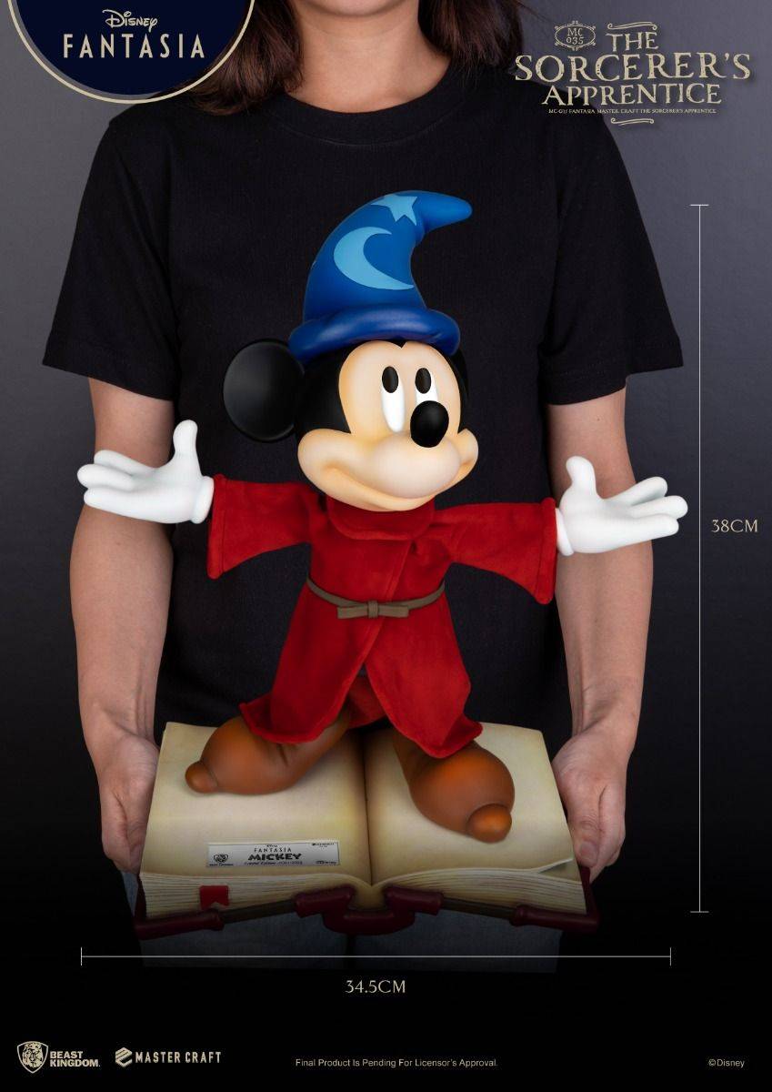Disney Fantasia Mickey Mouse The Sorcerers Apprentice Master Craft Statue by Beast Kingdom (MC-035) - Image 2