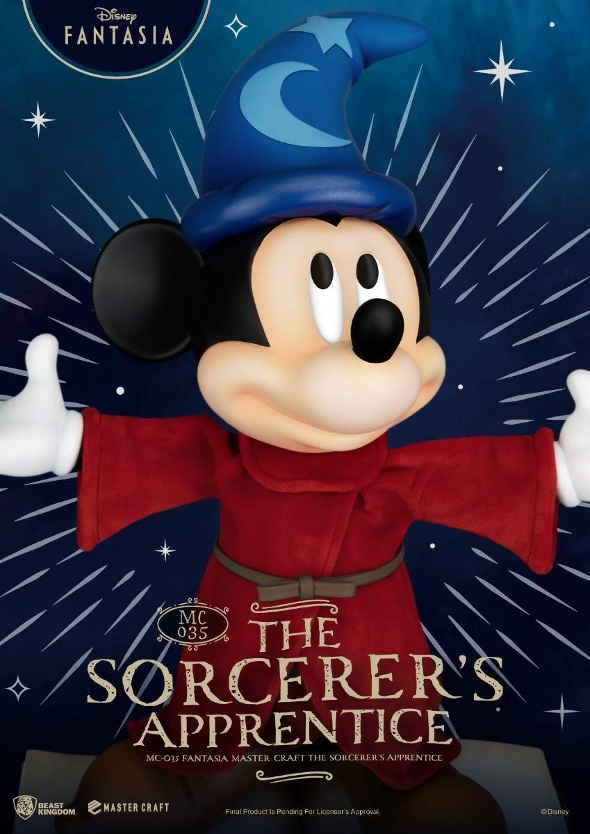 Disney Fantasia Mickey Mouse The Sorcerers Apprentice Master Craft Statue by Beast Kingdom (MC-035) - Image 3